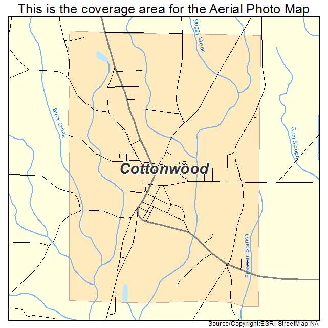Cottonwood, AL location map 