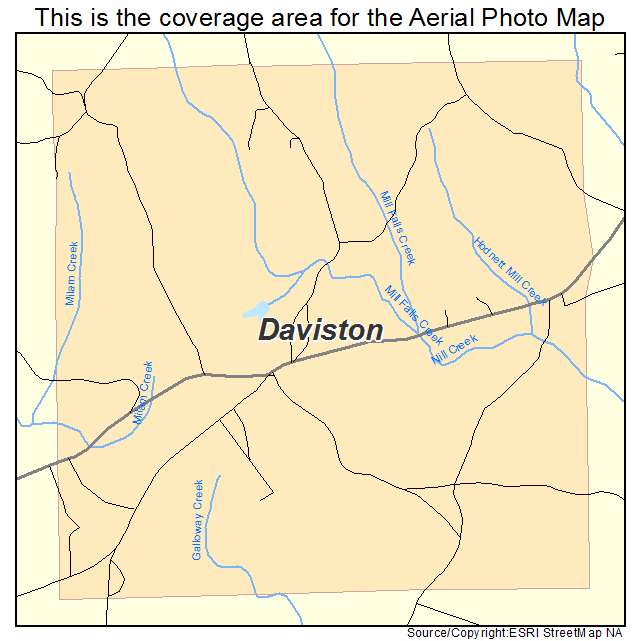 Daviston, AL location map 