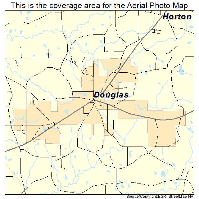 Douglas, AL location map 