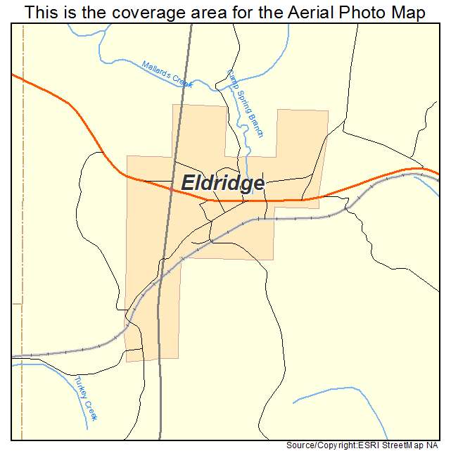 Eldridge, AL location map 