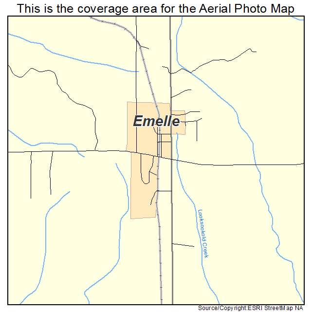 Emelle, AL location map 