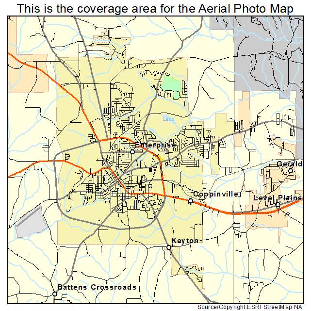 Enterprise, AL location map 