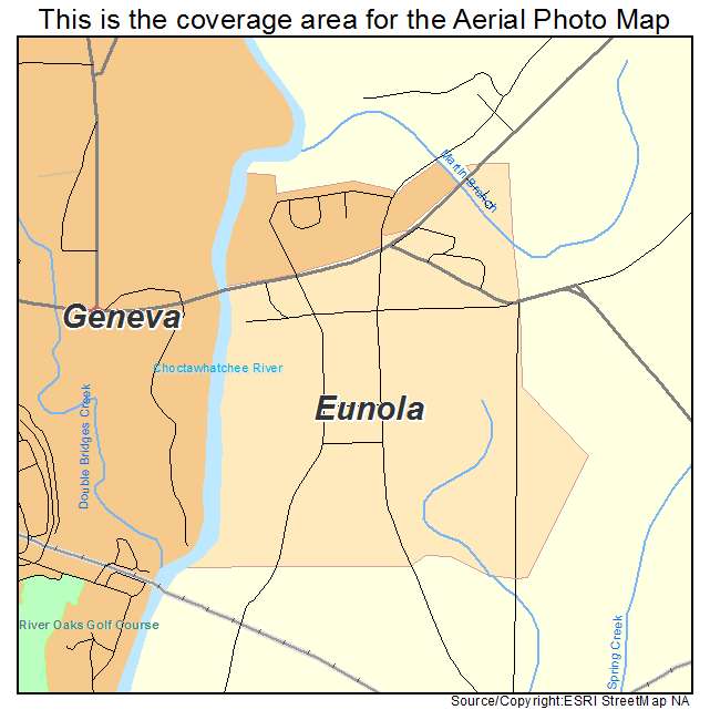 Eunola, AL location map 