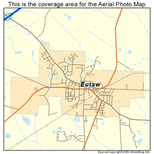 Eutaw, AL location map 