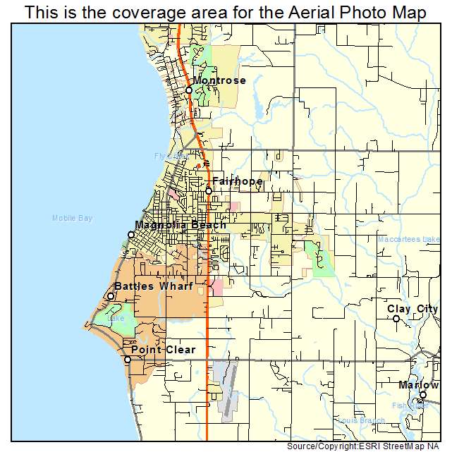 Fairhope, AL location map 