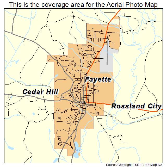 Fayette, AL location map 
