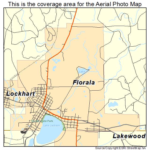 Florala, AL location map 