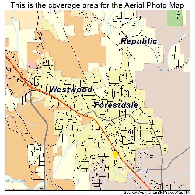 Forestdale, AL location map 