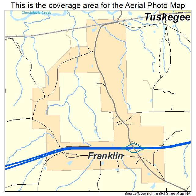 Franklin, AL location map 