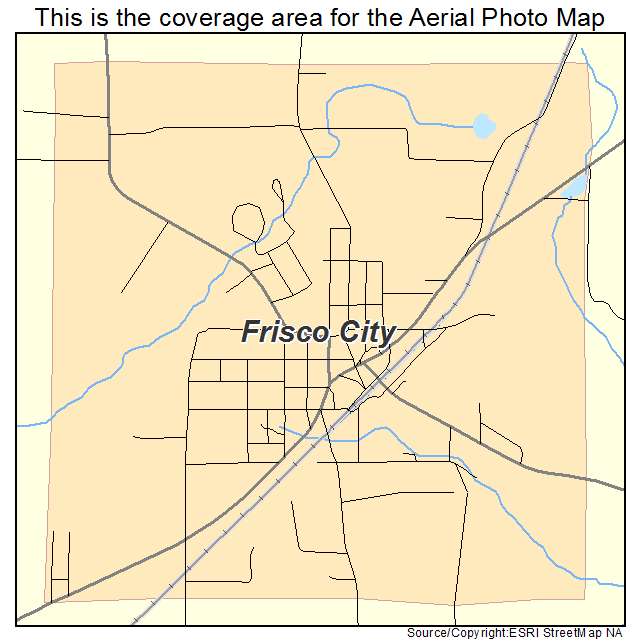 Aerial Photography Map of Frisco City, AL Alabama