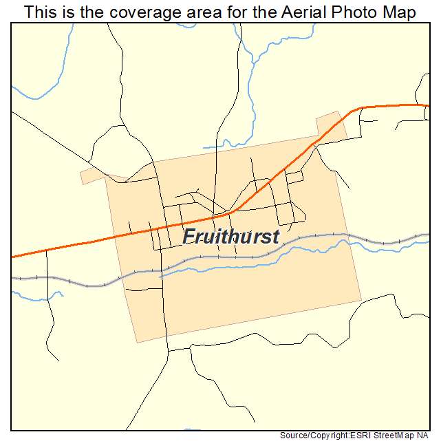 Fruithurst, AL location map 