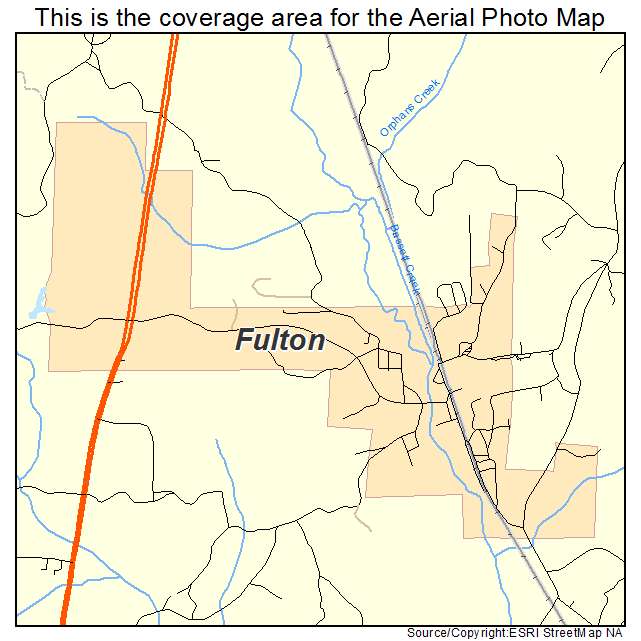 Fulton, AL location map 
