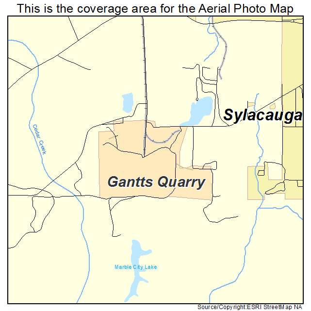 Gantts Quarry, AL location map 