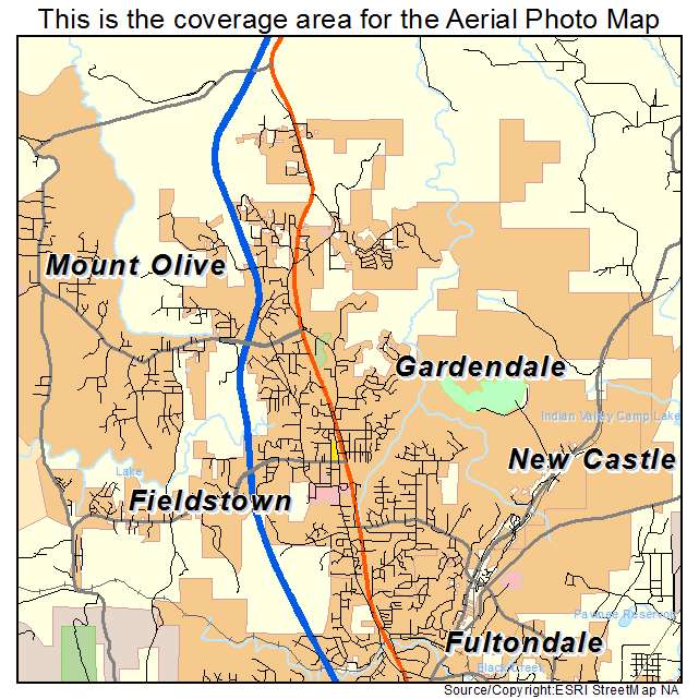 Gardendale, AL location map 