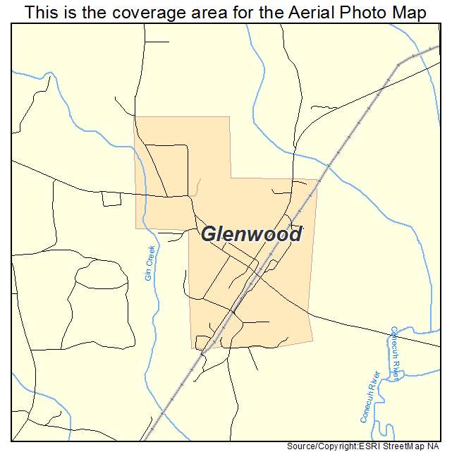 Glenwood, AL location map 