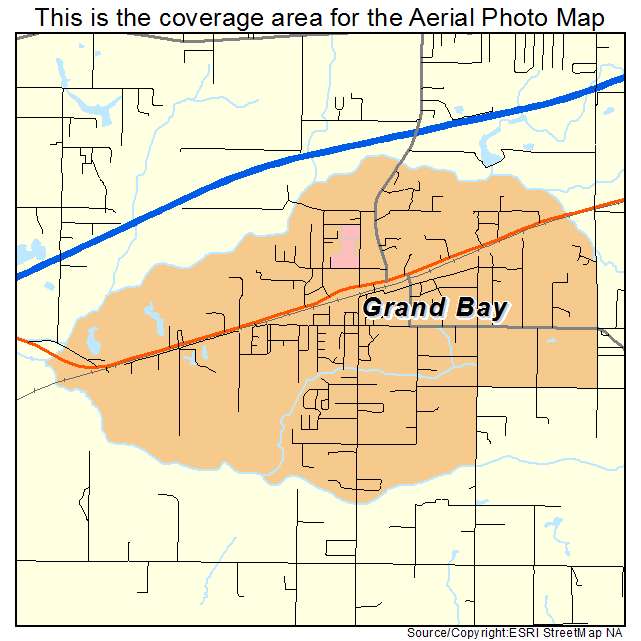 Grand Bay, AL location map 