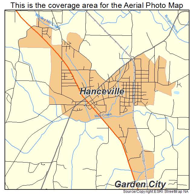 Hanceville, AL location map 