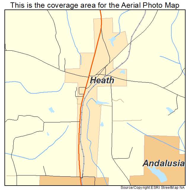 Heath, AL location map 