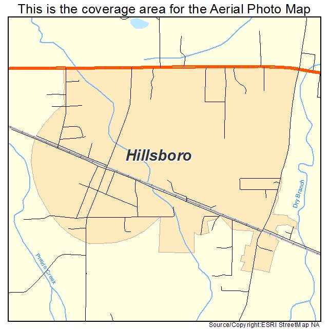 Hillsboro, AL location map 