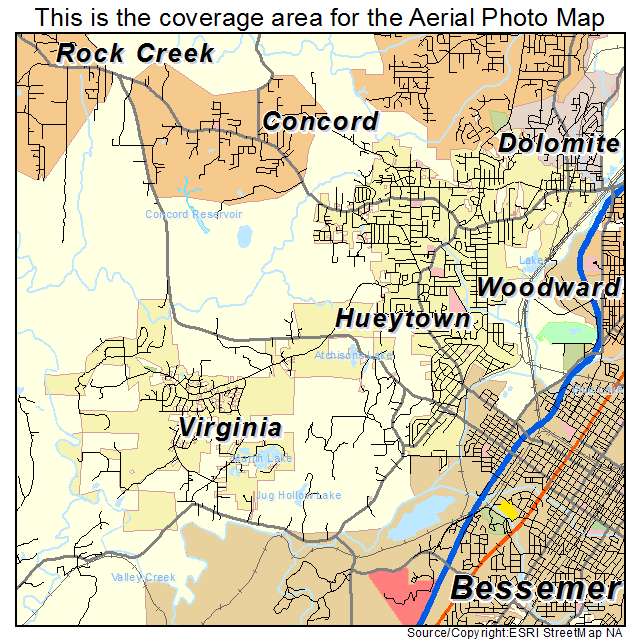 Hueytown, AL location map 