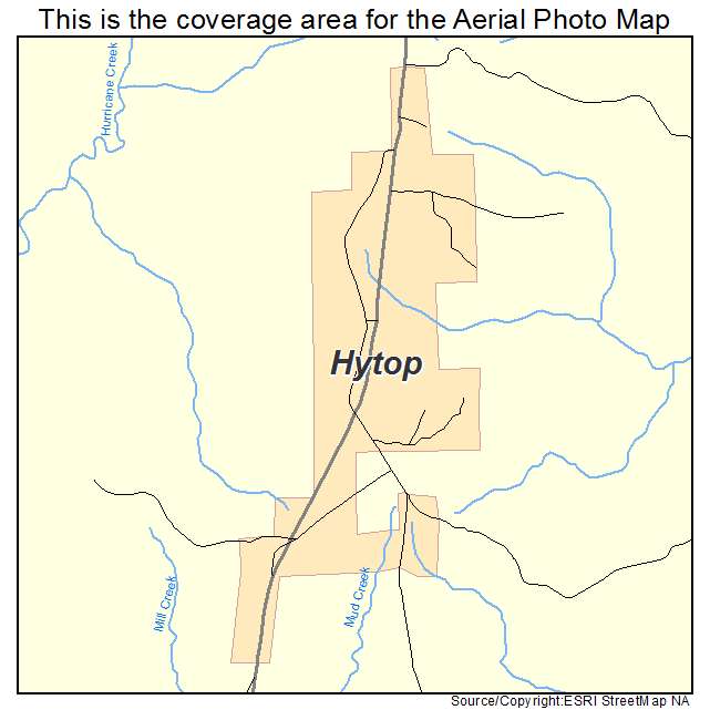 Hytop, AL location map 