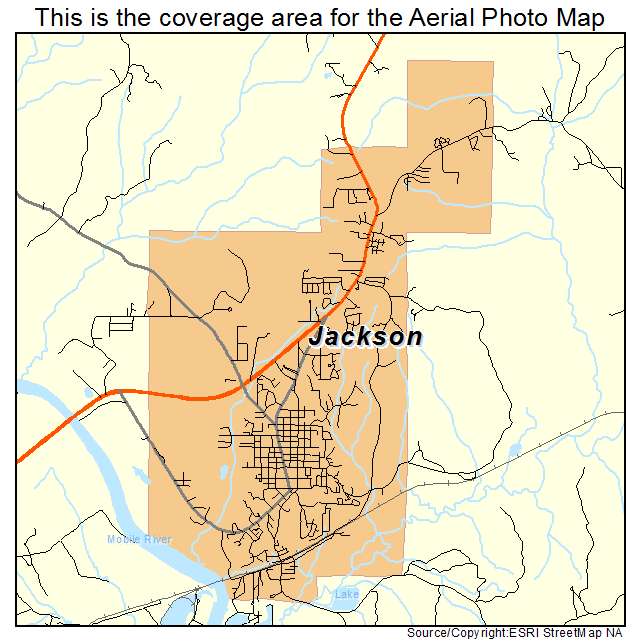 Jackson, AL location map 