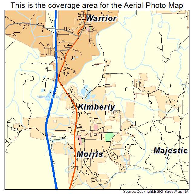 Kimberly, AL location map 