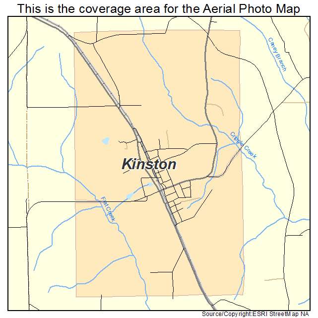 Kinston, AL location map 