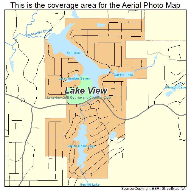 Lake View, AL location map 