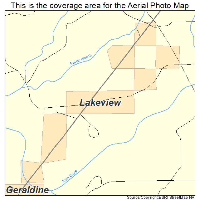 Lakeview, AL location map 
