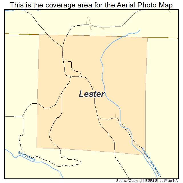 Lester, AL location map 