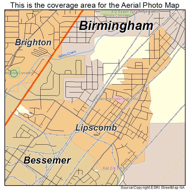 Lipscomb, AL location map 