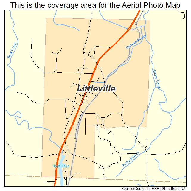 Littleville, AL location map 