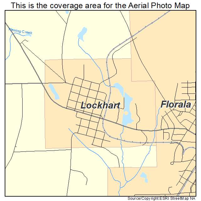 Lockhart, AL location map 