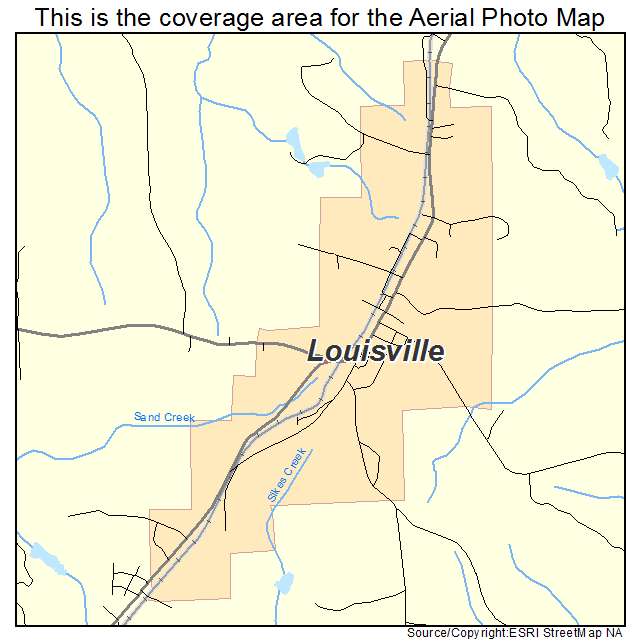 Louisville, AL location map 