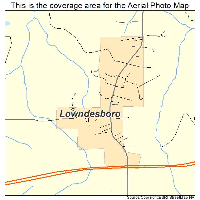 Lowndesboro, AL location map 