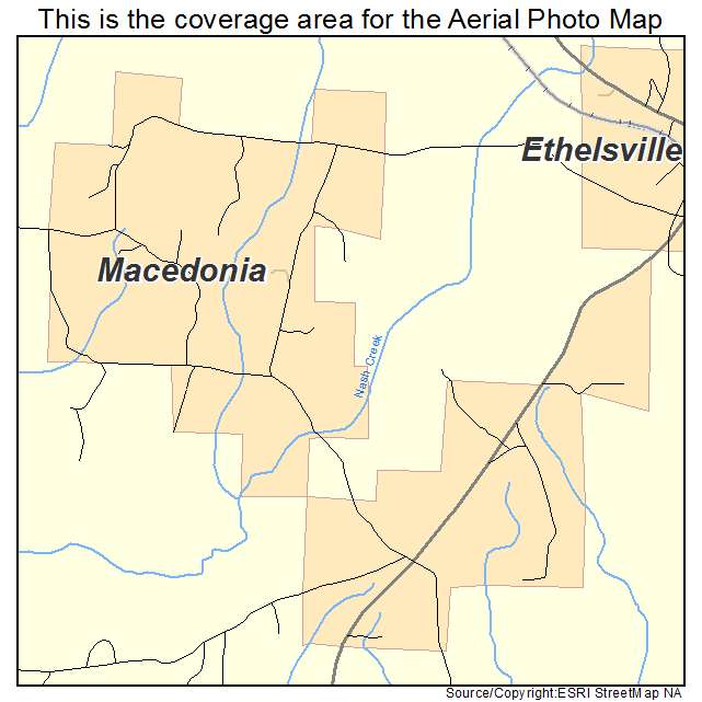 Macedonia, AL location map 