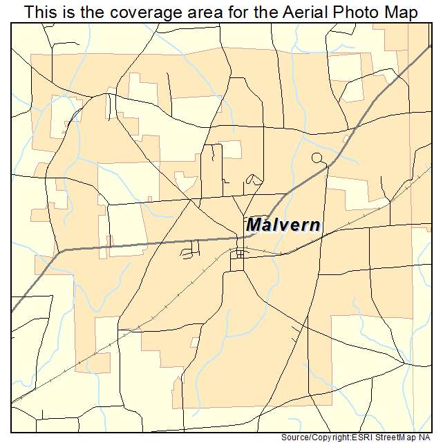 Malvern, AL location map 