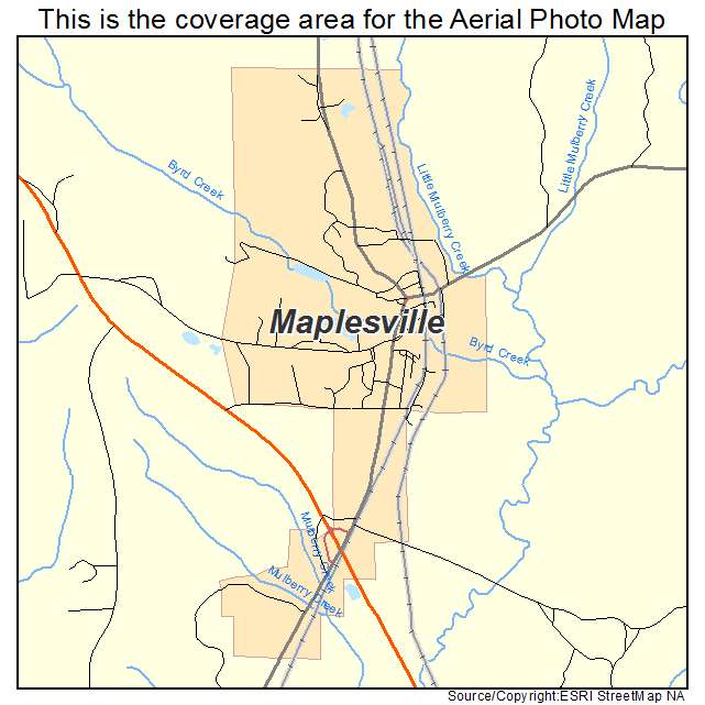 Maplesville, AL location map 