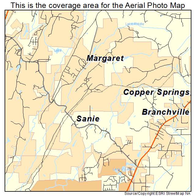 Margaret, AL location map 