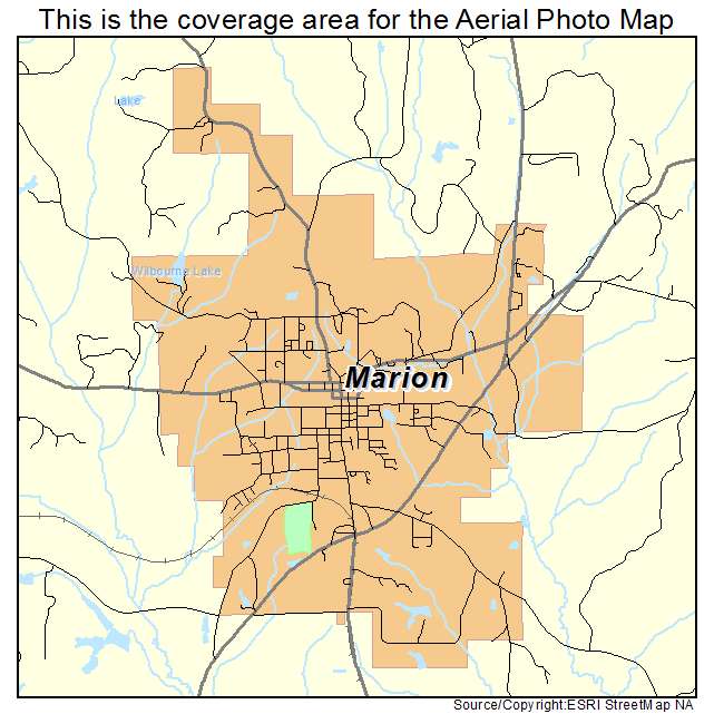 Marion, AL location map 
