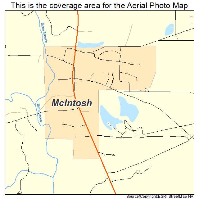 McIntosh, AL location map 