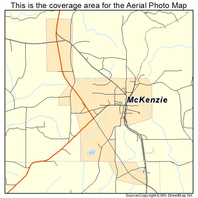 McKenzie, AL location map 