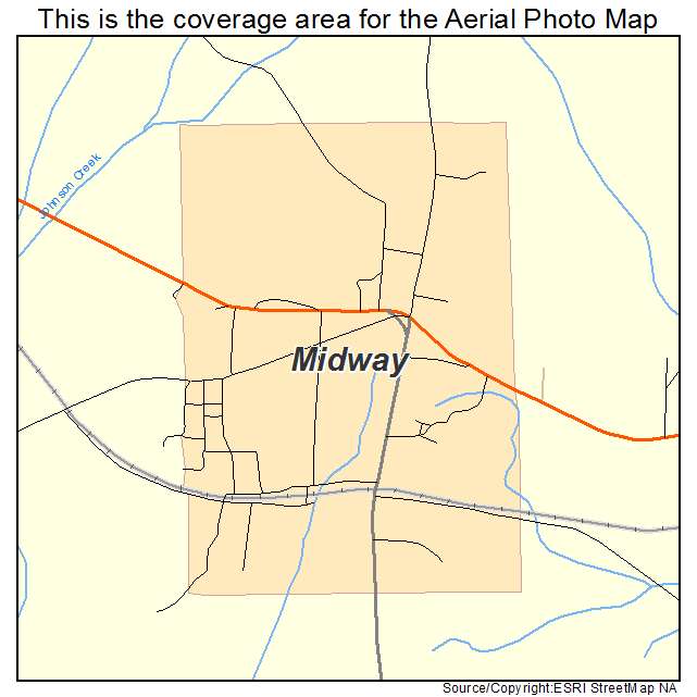 Midway, AL location map 