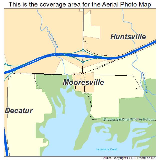 Mooresville, AL location map 