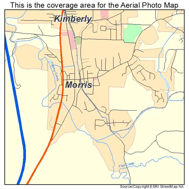 Morris, AL location map 