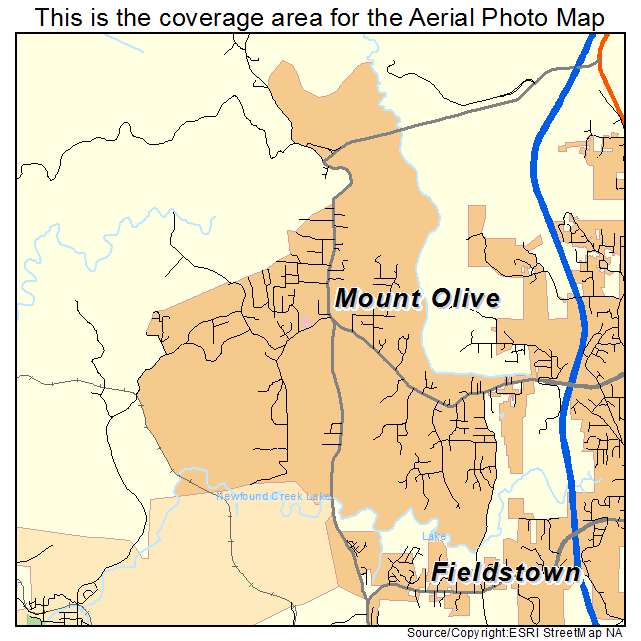 Mount Olive, AL location map 