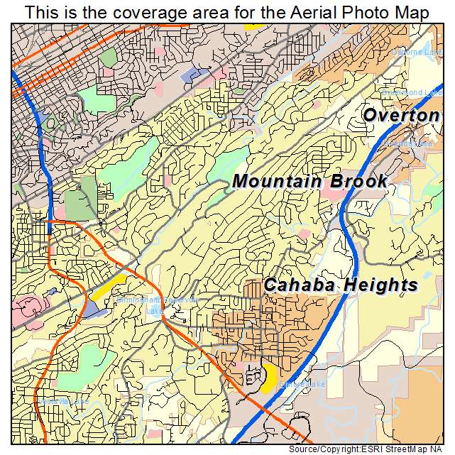 Mountain Brook, AL location map 