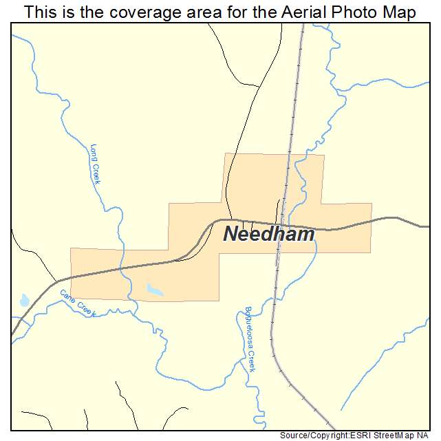 Needham, AL location map 