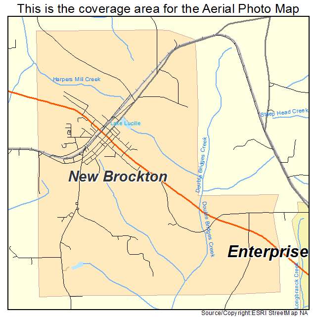 New Brockton, AL location map 